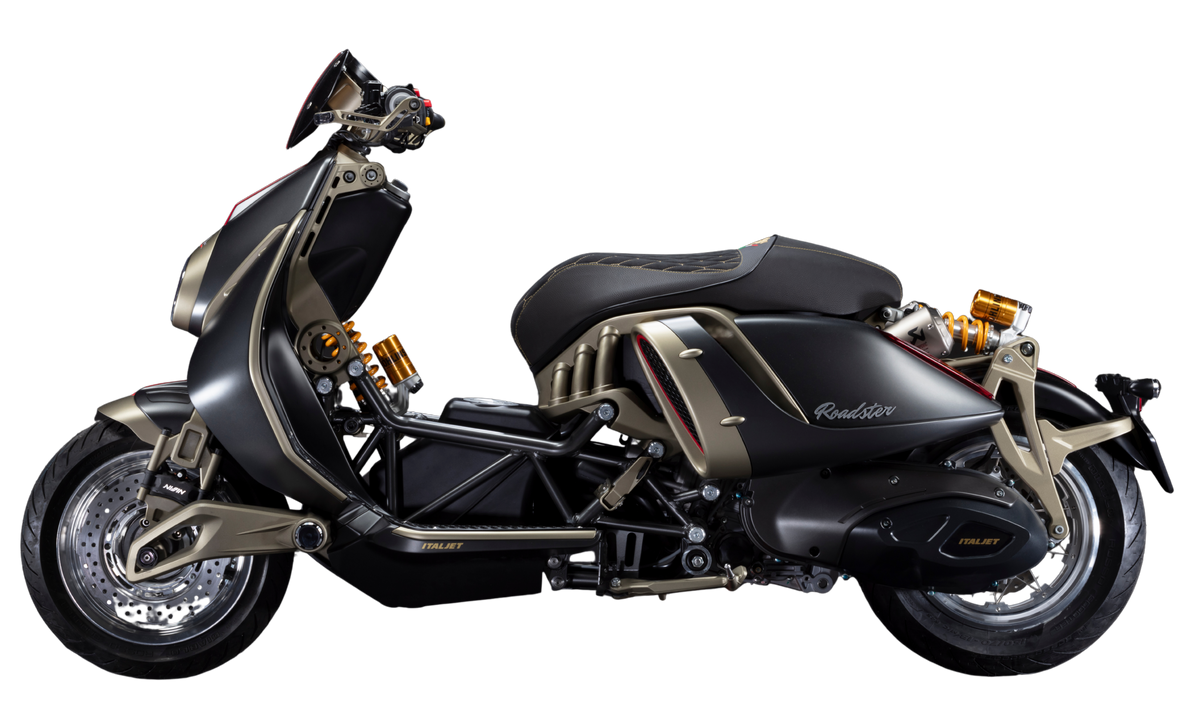 Italjet Roadster 400, Matt Antique Black